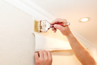 Pose de papier peint à Teneur — revêtements muraux et toiles de verre
